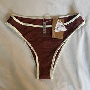 Berlook Women’s brown and cream bikini bottom